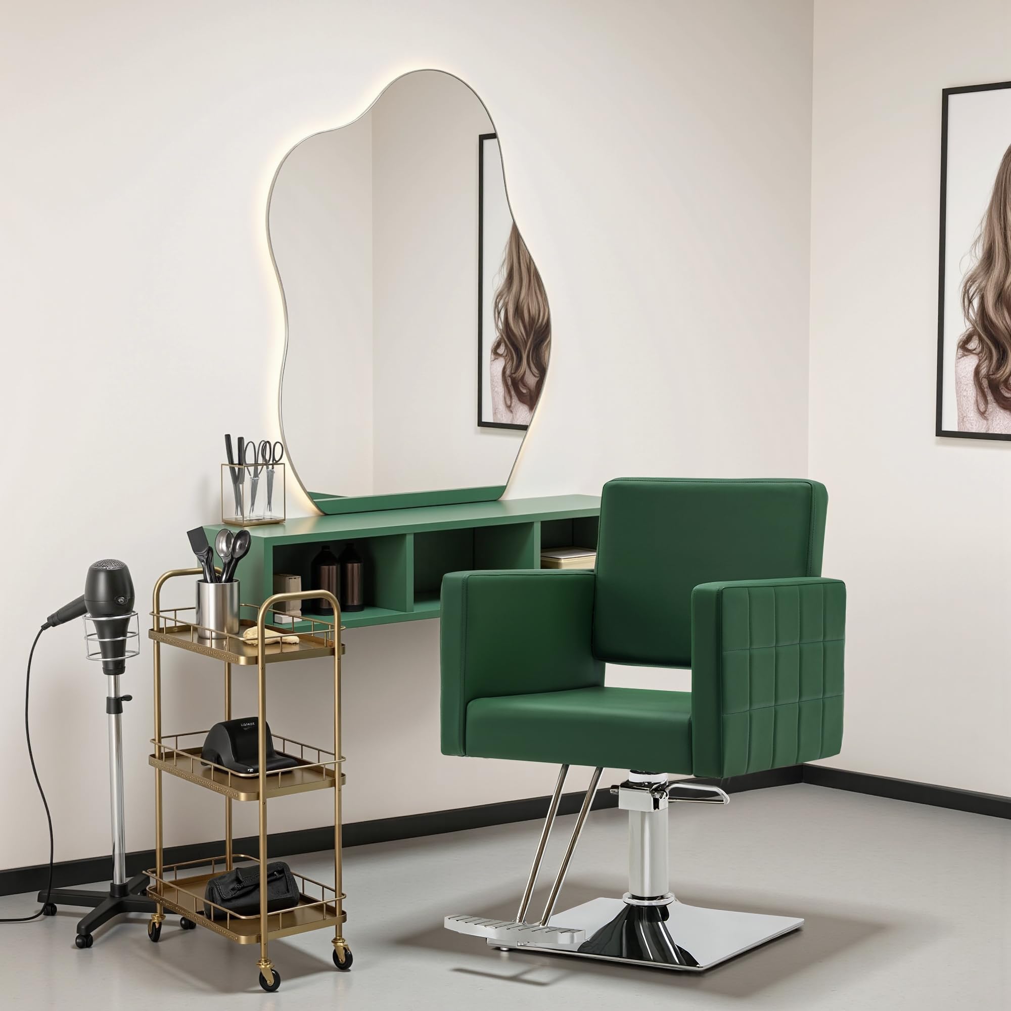 Amazon.com: BarberPub Salon Chair for Hair Stylist, Hydraulic
